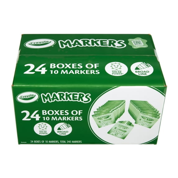 Crayola Bulk Markers for Kids (24pk of 10)
